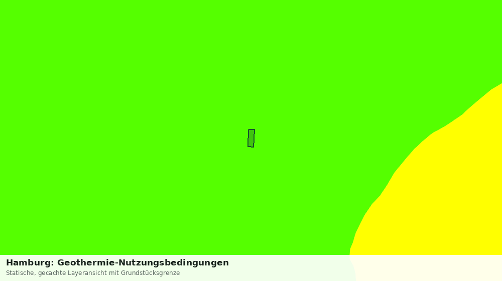 Statische Kartenansicht: Hamburg: Geothermie-Nutzungsbedingungen