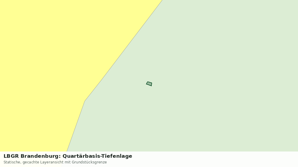 Statische Kartenansicht: LBGR Brandenburg: Quartärbasis-Tiefenlage