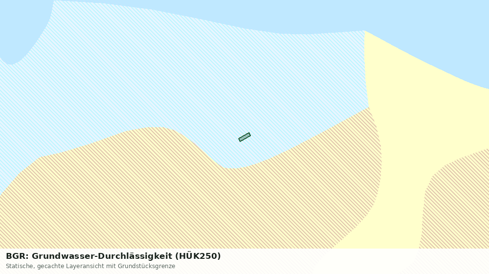 Statische Kartenansicht: BGR: Grundwasser-Durchlässigkeit (HÜK250)