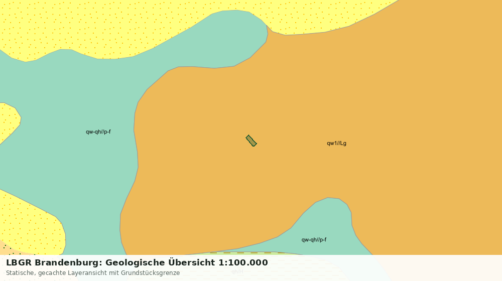 Statische Kartenansicht: LBGR Brandenburg: Geologische Übersicht 1:100.000