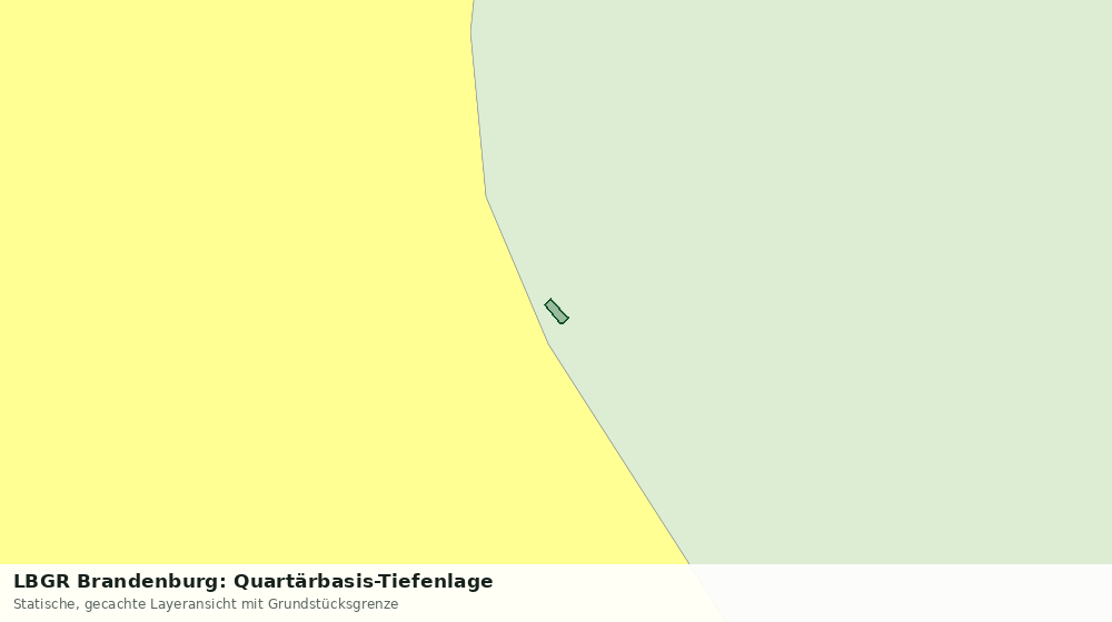 Statische Kartenansicht: LBGR Brandenburg: Quartärbasis-Tiefenlage