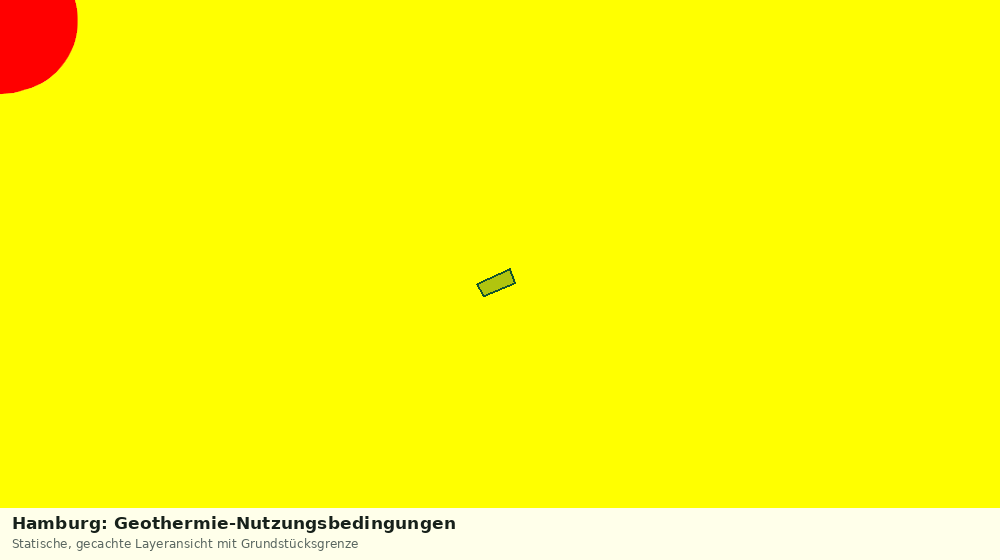 Statische Kartenansicht: Hamburg: Geothermie-Nutzungsbedingungen