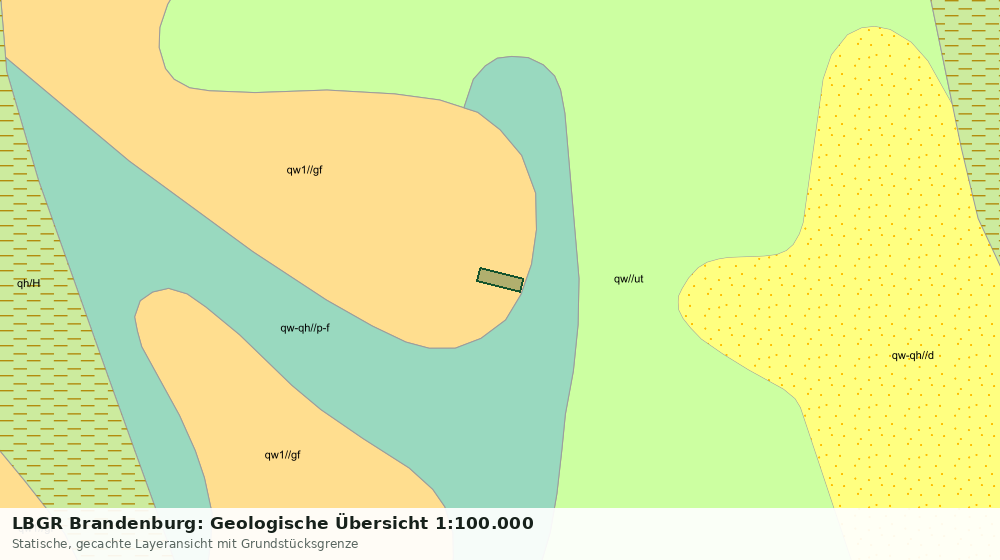 Statische Kartenansicht: LBGR Brandenburg: Geologische Übersicht 1:100.000