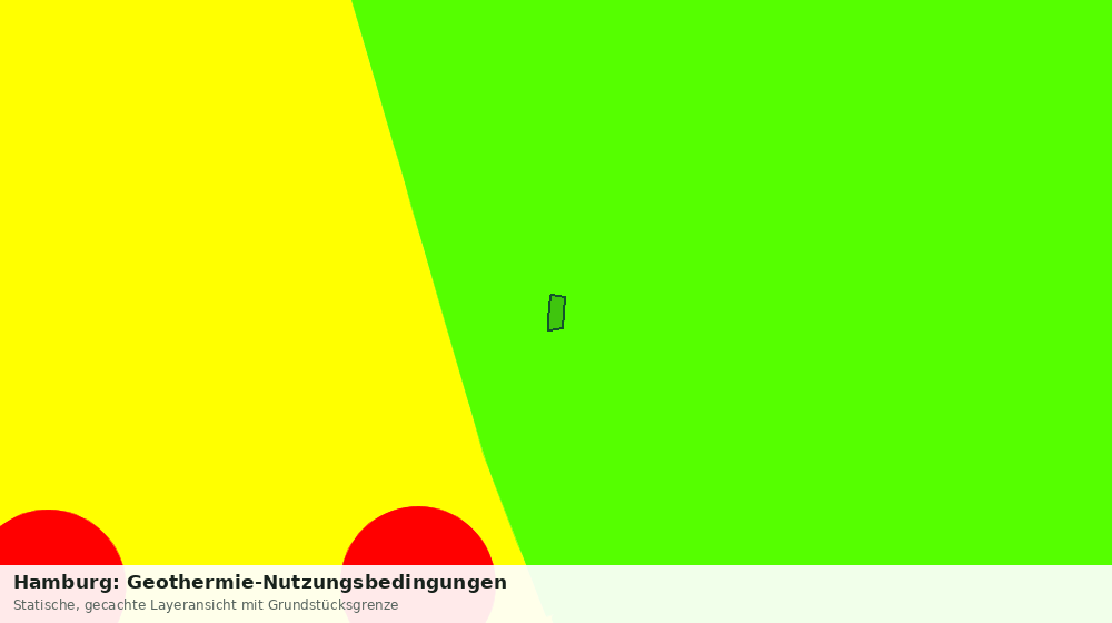 Statische Kartenansicht: Hamburg: Geothermie-Nutzungsbedingungen