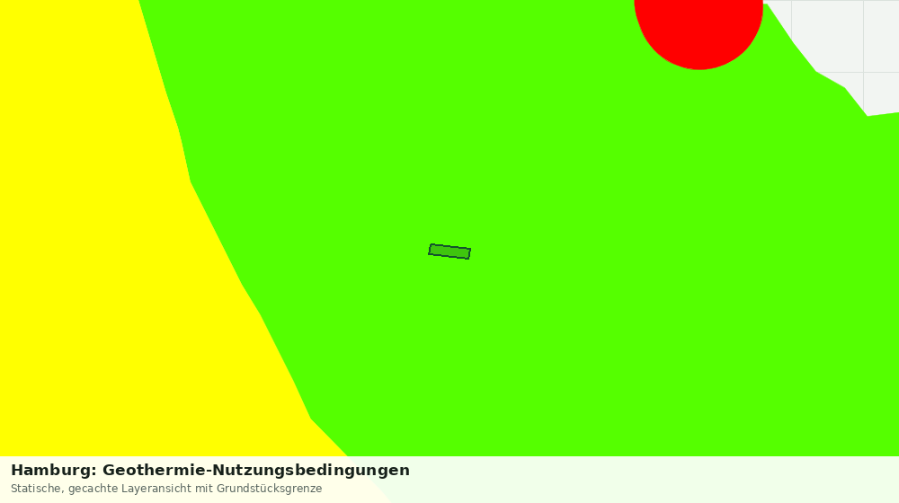 Statische Kartenansicht: Hamburg: Geothermie-Nutzungsbedingungen