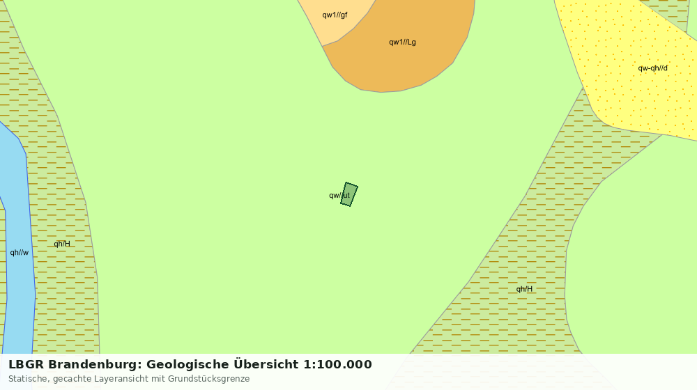 Statische Kartenansicht: LBGR Brandenburg: Geologische Übersicht 1:100.000