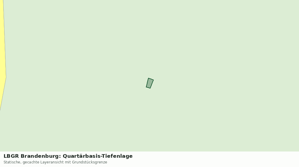 Statische Kartenansicht: LBGR Brandenburg: Quartärbasis-Tiefenlage