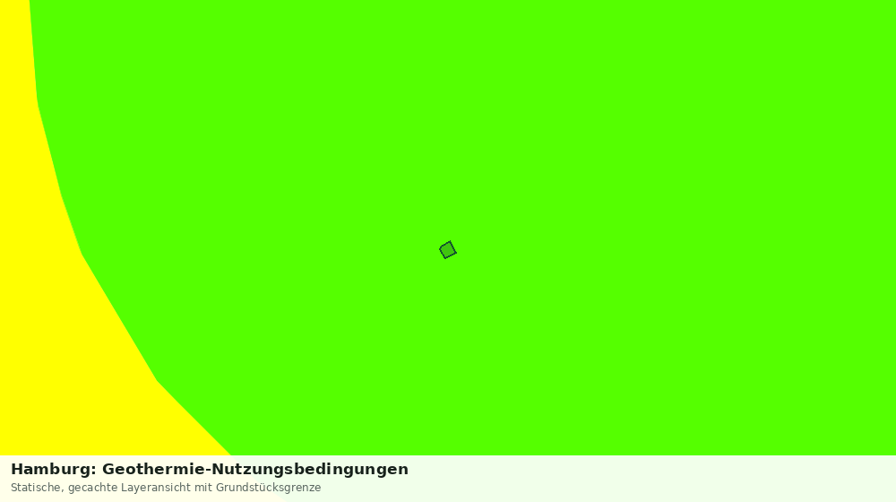 Statische Kartenansicht: Hamburg: Geothermie-Nutzungsbedingungen