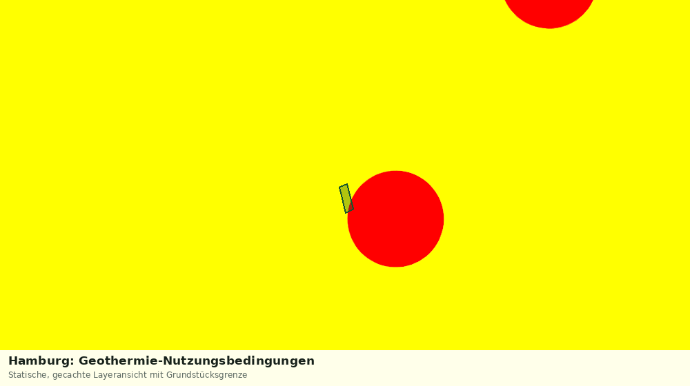 Statische Kartenansicht: Hamburg: Geothermie-Nutzungsbedingungen