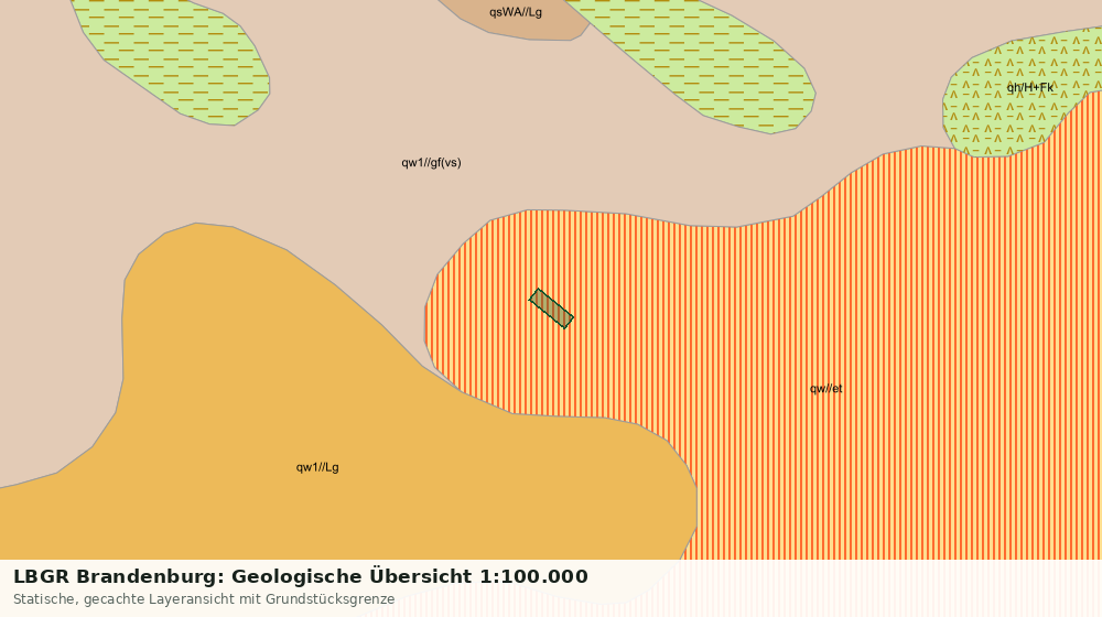 Statische Kartenansicht: LBGR Brandenburg: Geologische Übersicht 1:100.000