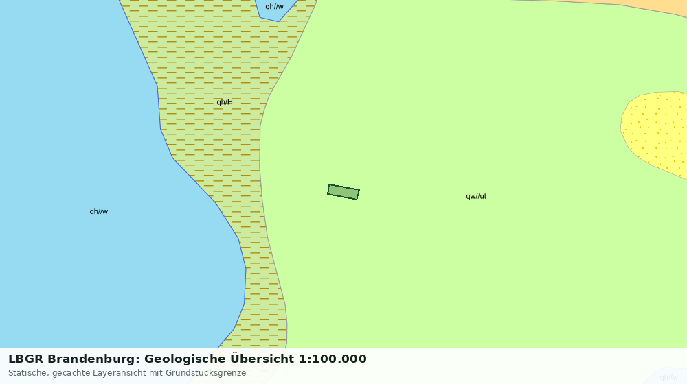 Statische Kartenansicht: LBGR Brandenburg: Geologische Übersicht 1:100.000