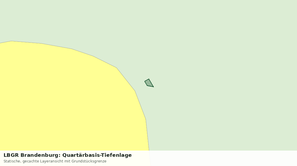 Statische Kartenansicht: LBGR Brandenburg: Quartärbasis-Tiefenlage