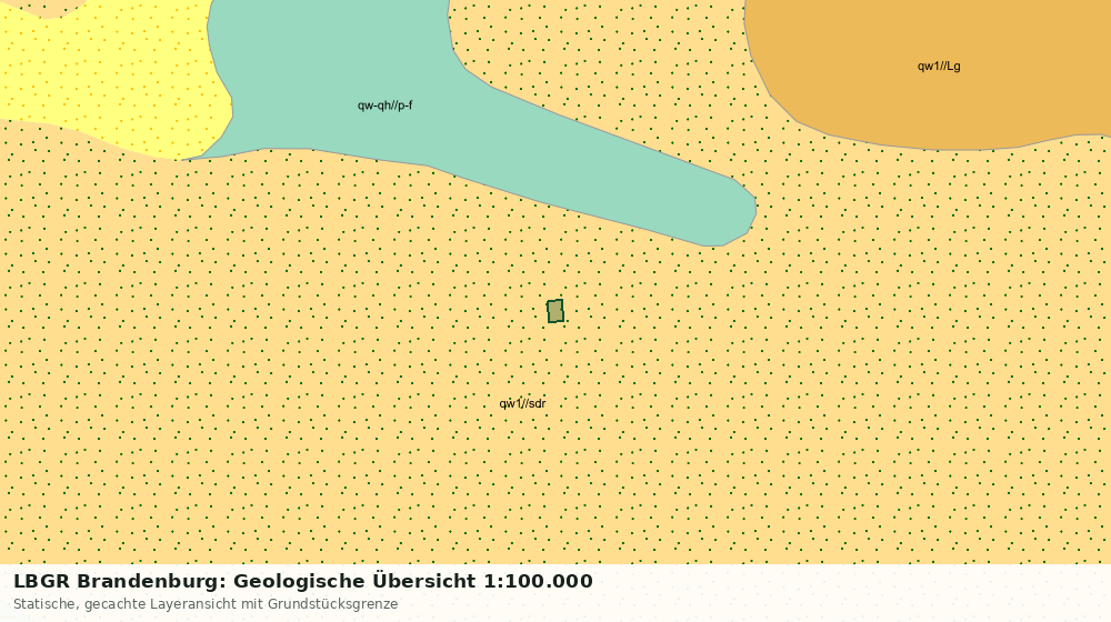 Statische Kartenansicht: LBGR Brandenburg: Geologische Übersicht 1:100.000