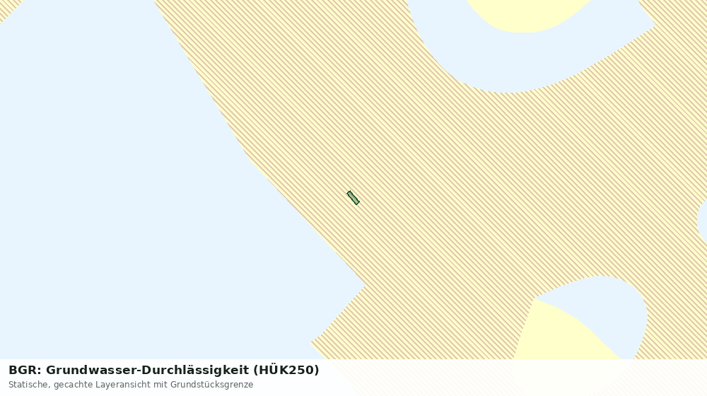 Statische Kartenansicht: BGR: Grundwasser-Durchlässigkeit (HÜK250)