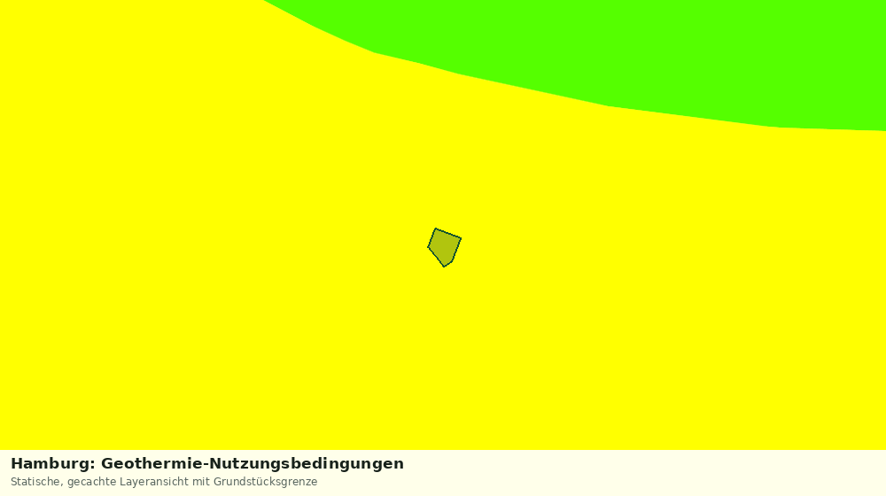 Statische Kartenansicht: Hamburg: Geothermie-Nutzungsbedingungen