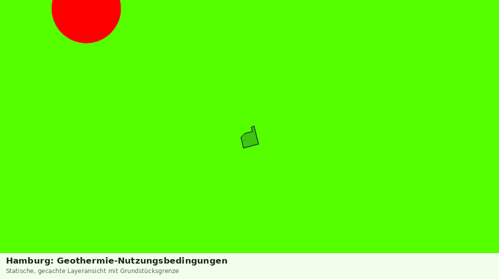 Statische Kartenansicht: Hamburg: Geothermie-Nutzungsbedingungen