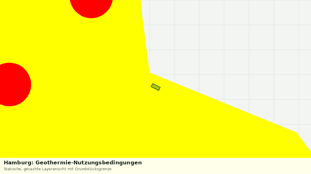 Statische Kartenansicht: Hamburg: Geothermie-Nutzungsbedingungen
