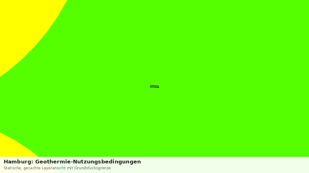 Statische Kartenansicht: Hamburg: Geothermie-Nutzungsbedingungen