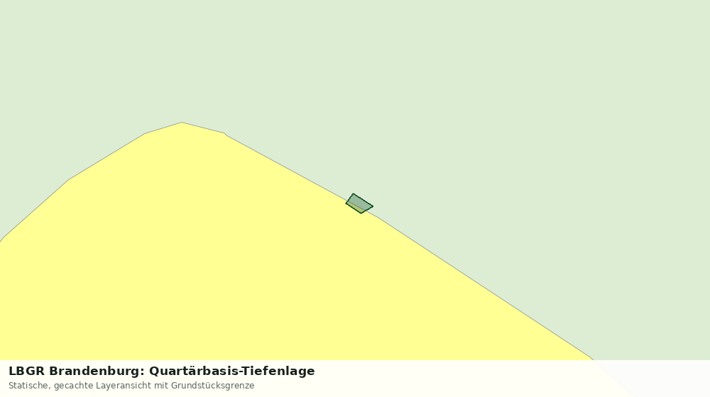 Statische Kartenansicht: LBGR Brandenburg: Quartärbasis-Tiefenlage