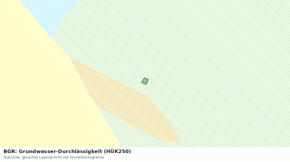 Statische Kartenansicht: BGR: Grundwasser-Durchlässigkeit (HÜK250)