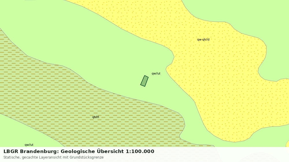 Statische Kartenansicht: LBGR Brandenburg: Geologische Übersicht 1:100.000