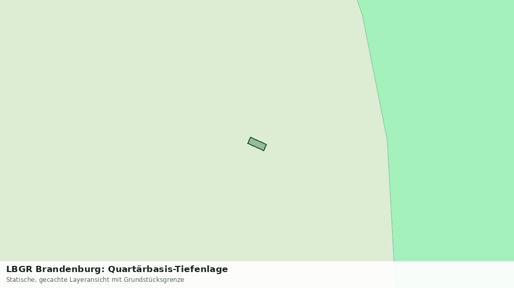 Statische Kartenansicht: LBGR Brandenburg: Quartärbasis-Tiefenlage