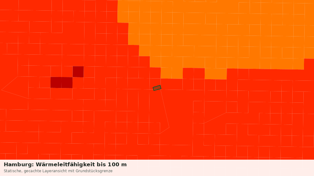 Statische Kartenansicht: Hamburg: Wärmeleitfähigkeit bis 100 m