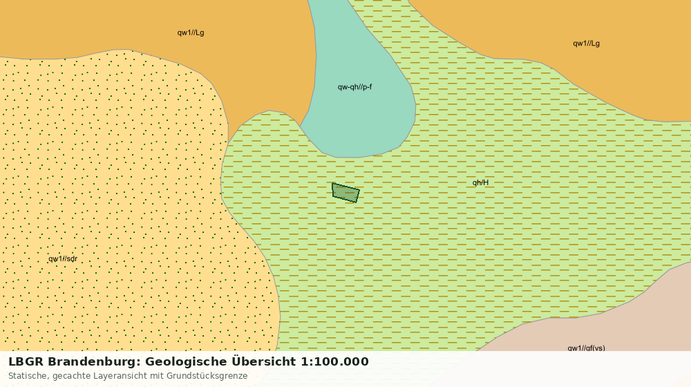 Statische Kartenansicht: LBGR Brandenburg: Geologische Übersicht 1:100.000