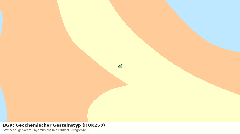 Statische Kartenansicht: BGR: Geochemischer Gesteinstyp (HÜK250)