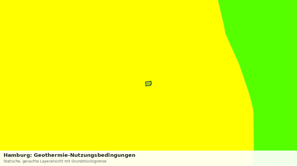 Statische Kartenansicht: Hamburg: Geothermie-Nutzungsbedingungen