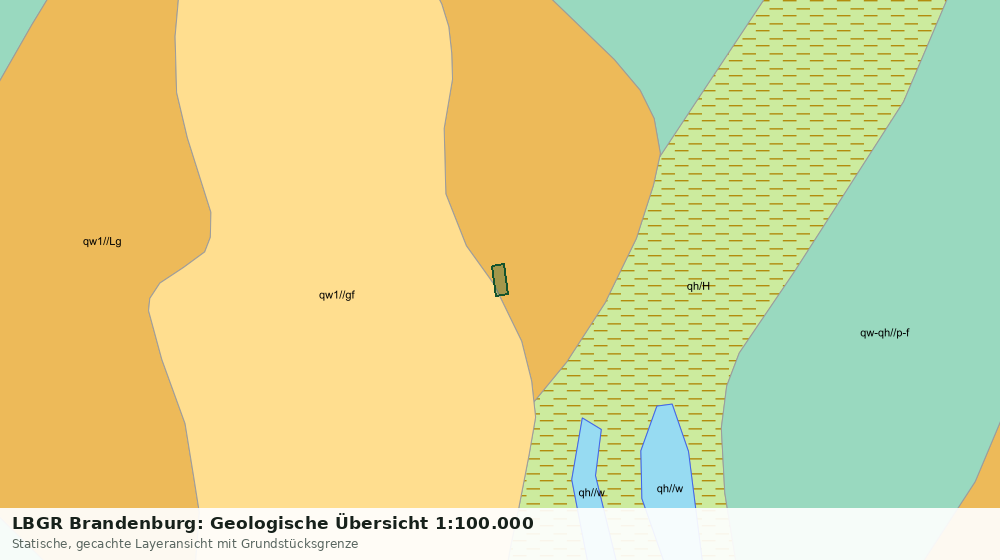 Statische Kartenansicht: LBGR Brandenburg: Geologische Übersicht 1:100.000