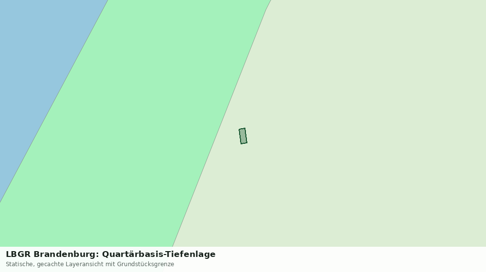 Statische Kartenansicht: LBGR Brandenburg: Quartärbasis-Tiefenlage