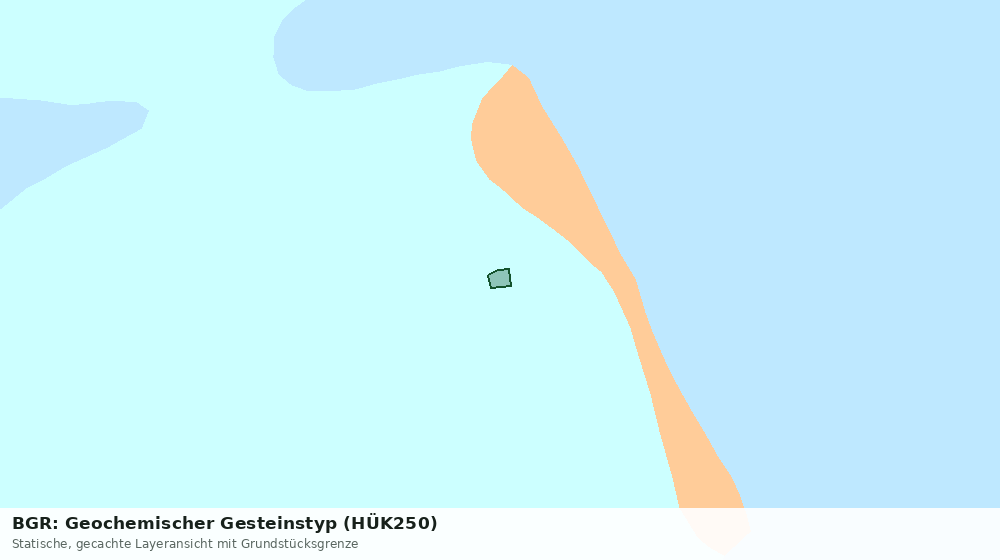 Statische Kartenansicht: BGR: Geochemischer Gesteinstyp (HÜK250)