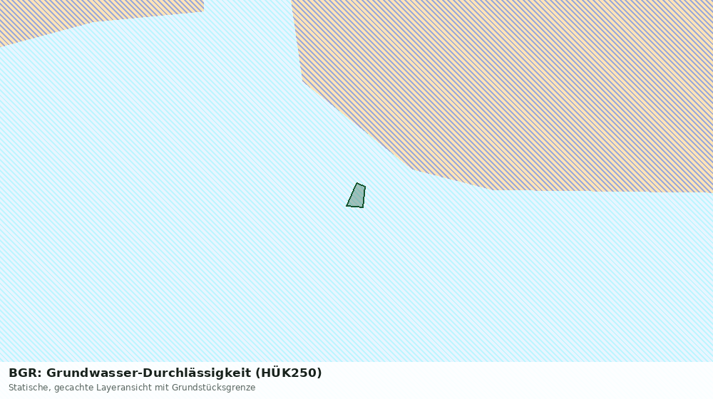 Statische Kartenansicht: BGR: Grundwasser-Durchlässigkeit (HÜK250)