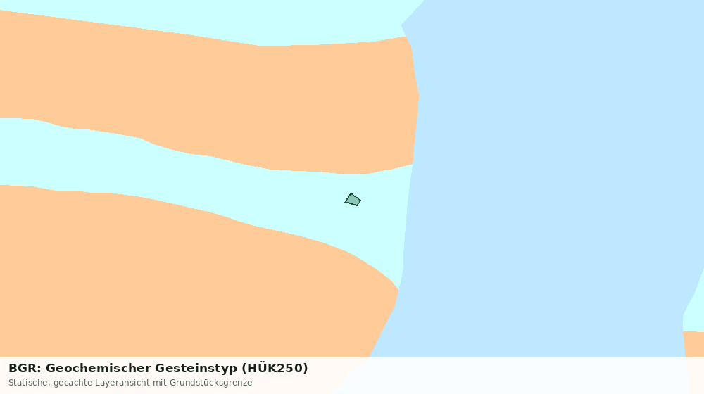 Statische Kartenansicht: BGR: Geochemischer Gesteinstyp (HÜK250)