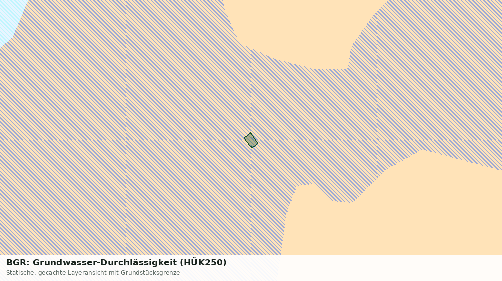 Statische Kartenansicht: BGR: Grundwasser-Durchlässigkeit (HÜK250)