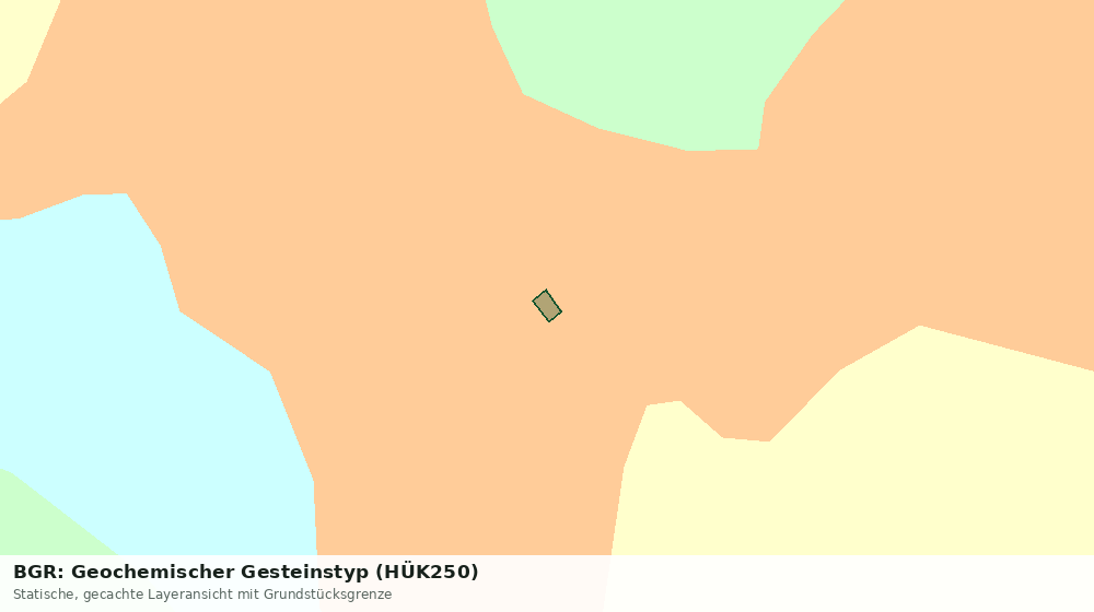 Statische Kartenansicht: BGR: Geochemischer Gesteinstyp (HÜK250)