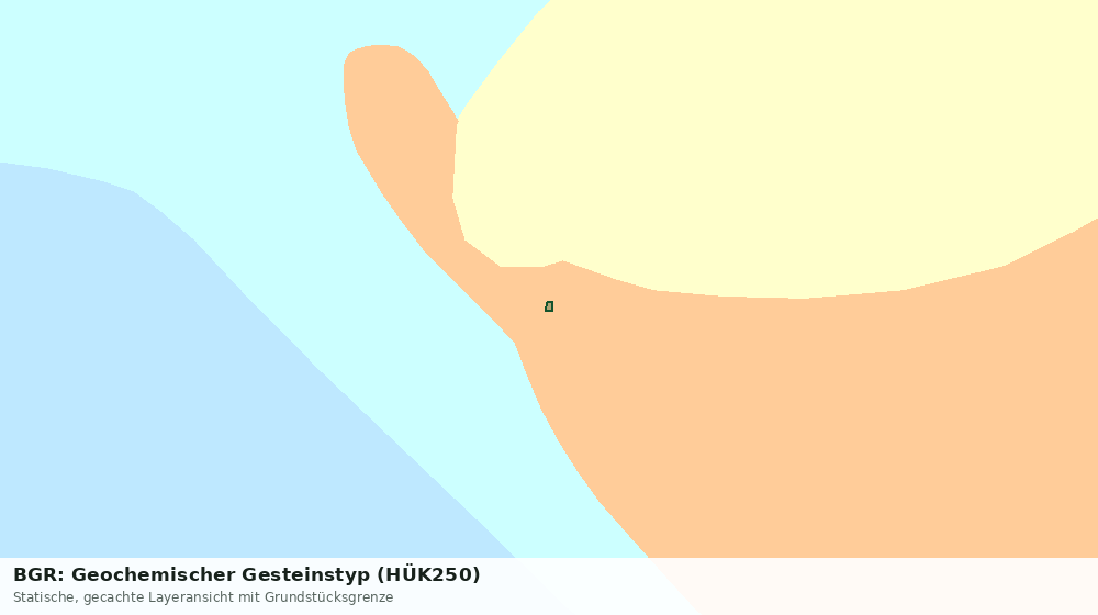 Statische Kartenansicht: BGR: Geochemischer Gesteinstyp (HÜK250)