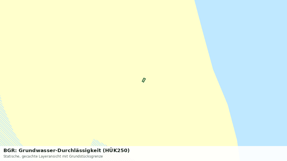 Statische Kartenansicht: BGR: Grundwasser-Durchlässigkeit (HÜK250)