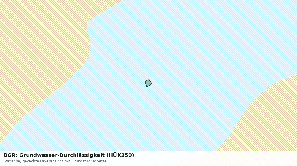 Statische Kartenansicht: BGR: Grundwasser-Durchlässigkeit (HÜK250)