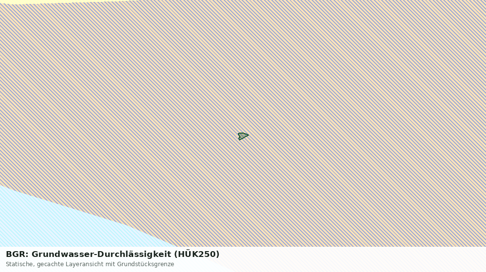 Statische Kartenansicht: BGR: Grundwasser-Durchlässigkeit (HÜK250)