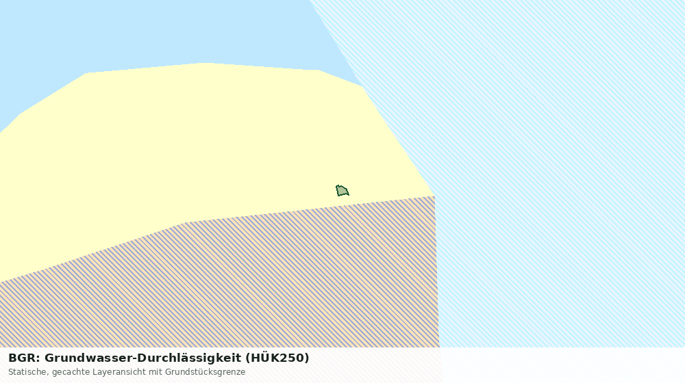 Statische Kartenansicht: BGR: Grundwasser-Durchlässigkeit (HÜK250)