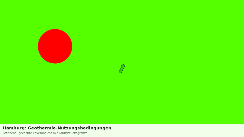 Statische Kartenansicht: Hamburg: Geothermie-Nutzungsbedingungen