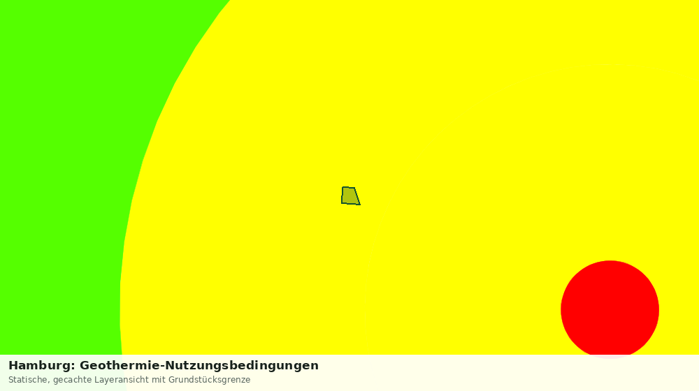 Statische Kartenansicht: Hamburg: Geothermie-Nutzungsbedingungen