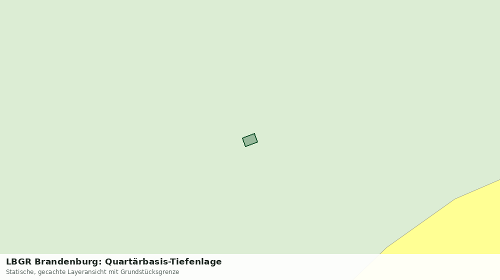 Statische Kartenansicht: LBGR Brandenburg: Quartärbasis-Tiefenlage