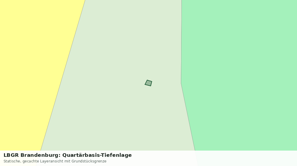 Statische Kartenansicht: LBGR Brandenburg: Quartärbasis-Tiefenlage