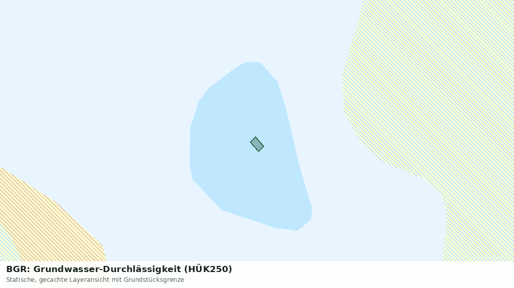 Statische Kartenansicht: BGR: Grundwasser-Durchlässigkeit (HÜK250)