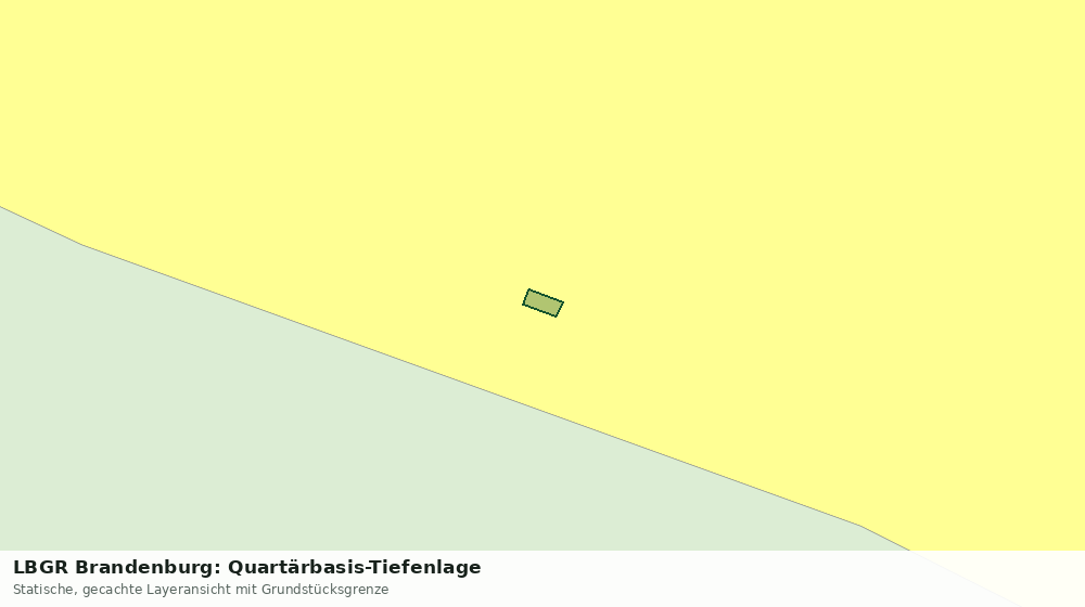 Statische Kartenansicht: LBGR Brandenburg: Quartärbasis-Tiefenlage