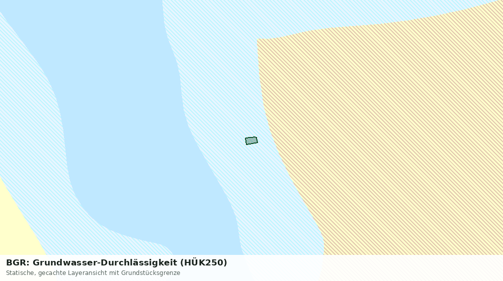 Statische Kartenansicht: BGR: Grundwasser-Durchlässigkeit (HÜK250)