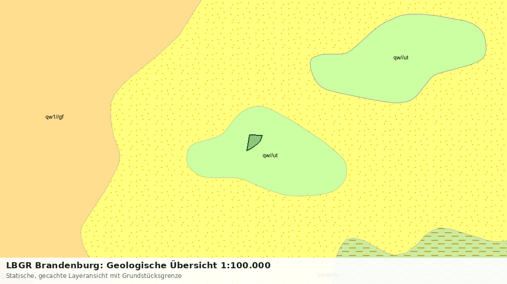 Statische Kartenansicht: LBGR Brandenburg: Geologische Übersicht 1:100.000